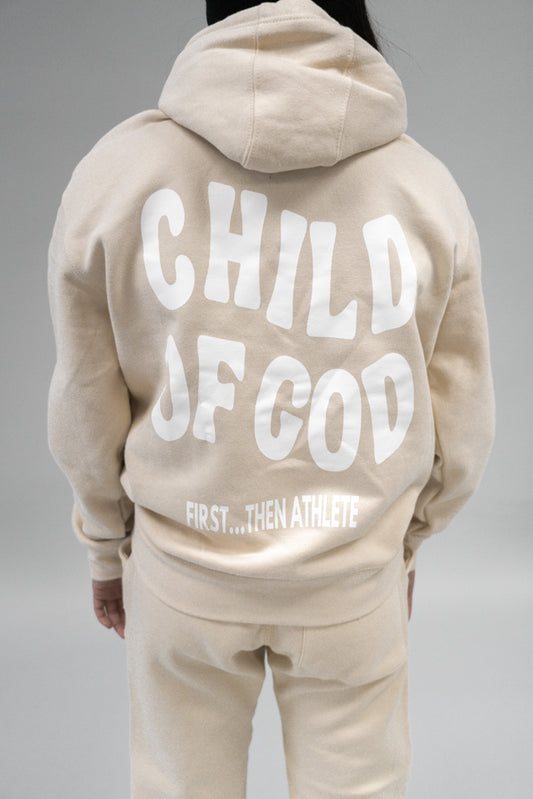 Child Of God "SANDSTORM" Premium Pullover Hoodie (White Logo)