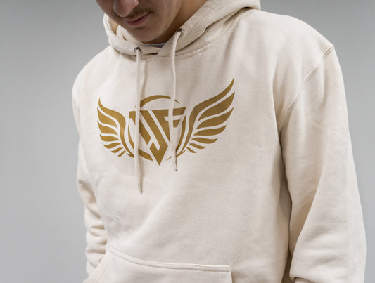 1JF "SANDSTORM" Premium Pullover Hoodie (Gold Logo)